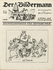 On Vacation (auf Urlaub) (front Cover, Folio 26) From The Periodical Der Bildermann, Vol. 1, No. 13 (october 1916) — Heinrich Zille