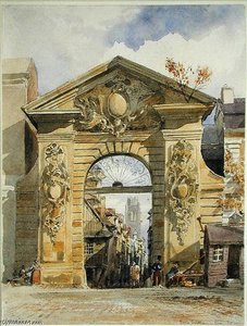 Porte Guillaume Leon, Rouen On — Edward William Cooke