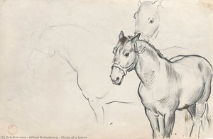 Study Of A Horse — Alfred Dehodencq