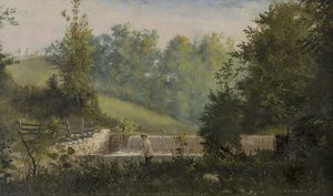 Bushkill Creek View From Locust Street — Hezekiah Erastus Brown