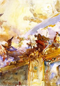 Tiepolo Ceiling, Milan — John Singer Sargent