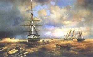 The Roads At Kronstadt. — Ivan Konstantinovich Aivazovsky
