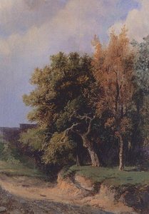 Landscape With Road — Alexei Kondratyevich Savrasov