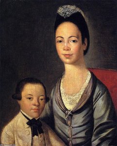 Mrs. Aaron Lopez and Her Son Jushua