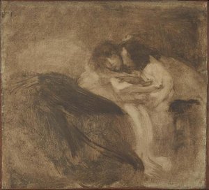 Deux Enfants Couchés — Eugène Anatole Carrière