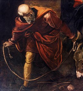 The Flight Into Egypt (detail) — Jacopo Tintoretto, Renaissance