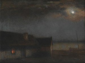 Evening Landscape with a House