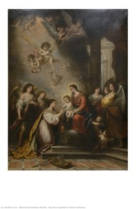 Mystical Nuptials Of Saint Catherine — Bartolomé Esteban Murillo, Spanish Baroque