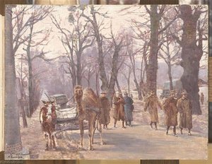 Attelage Dans L'avenue Des Etats Unis À Chaumont En 1917 — Joseph-félix Bouchor