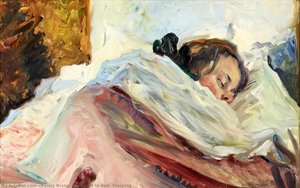 Ingegerd In Bed, Sleeping — Fanny Brate