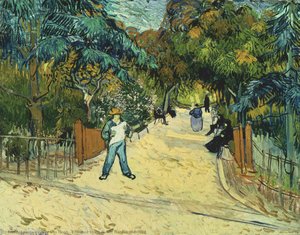 Entrance To The Public Garden In Arles 1 — Vincent Van Gog, Post-impressionism