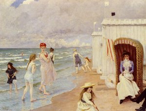 The Day At The Beach — Paul Gustave Fischer