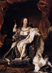 Retrato De Estado De Luis Xv — Hyacinthe Rigaud, Arte Barroco