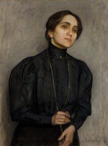 Portrait Of Maria Feldman — Samuel Hirszenberg