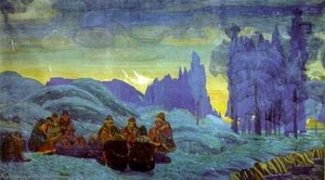 Coast-dwellers Evening — Nicholas Roerich