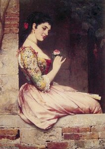 The Rose — Eugen Von Blaas