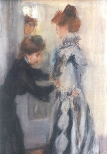 Bij De Essayeuse In Modehuis Hirsch — Isaac Lazarus Israels