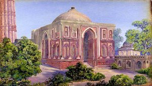 Tor Des Ali Ud Deen. Kutub. Delhi. Indien. 15 Novr. 1878 — Marianne North, Academic Realism