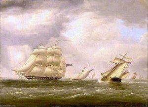 Hms 'warspite' 50 Guns Conveying Lord Ashburton On A Special Mission To The United States, Beating D — Nicholas Matthew Condy
