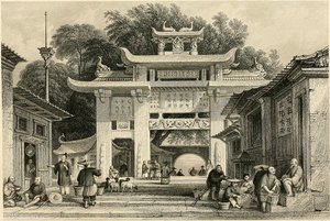 Entrance To Amoy — Thomas Allom