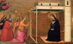 The Annunciation — Bernardo Daddi, Gothic Renaissance Hybrid