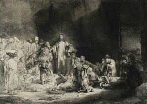 Der Hundert Gulden Druck — Rembrandt Van Rijn, Baroque Kunst