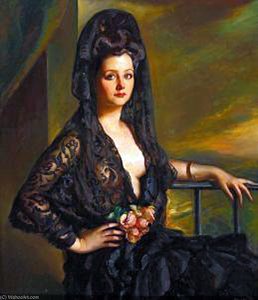 Retrato Con Mantilla
