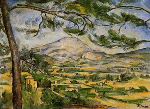 Монтања Свете Виклоре Са Великим Пином — Pol Sezan, Post-impressionism