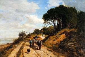 The Road From Trouville To Honfleur — Eugène Louis Boudin
