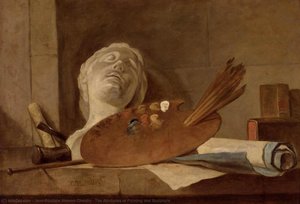 The Attributes Of Painting And Sculpture — Jean-baptiste-siméon Chardin