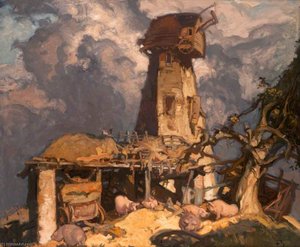 A Kentish Mill — Frank Brangwyn