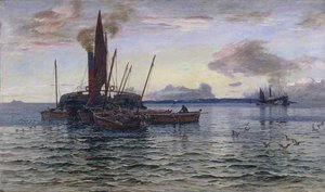 The Herring Market At Sea (on Loch Fyne, Argyll) — Colin Hunter