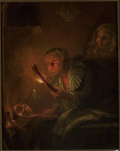Man With A Fire Torch — Годфрид Шалкен