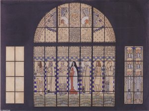 Church Am Steinhof, Design For The East Side Windows — Koloman Moser