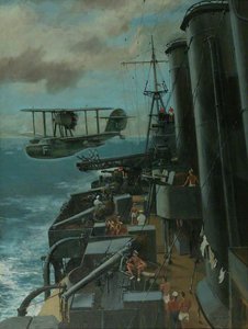 Away Walrus from HMS 'Devonshire' at Sea