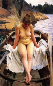 In Werner's Row Boat — Anders Leonard Zorn