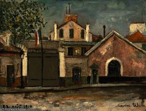 L'hôpital Broca, Paris — Maurice Utrillo, Impressionism