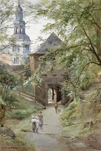 Mülln Monastery In Salzburg — Edward Theodore Compton