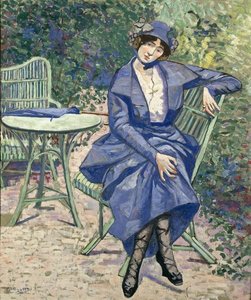 Femme À La Robe Bleue — Georgette Agutte