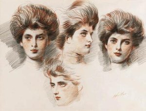 Studies Of Countess Greffulhe — Paul César Helleu