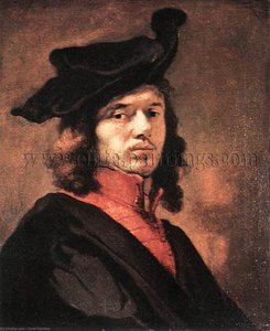 Self-portrait — Carel Fabritius, Baroque