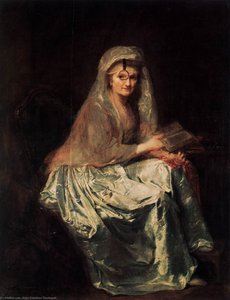 Self-portrait — Anna Dorothea Therbusch, Rococo