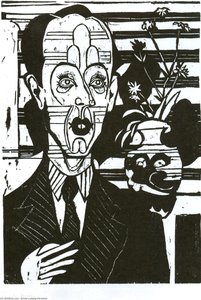Portrait Of Dr. Huggler — Ernst Ludwig Kirchner, German Expressionism