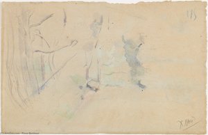 Chief Returning From A Bison Hunt And Other Studies — Rosa Bonheur