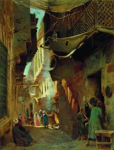 Street In Cairo — Konstantin Yegorovich Makovsky