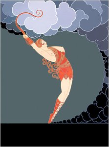 At The Theatre, The Dancer — Erté