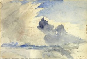 Cloud Study Over Coniston Water — John Ruskin