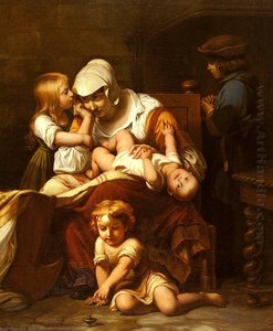 Young Mother And Her Children — Paul Delaroche