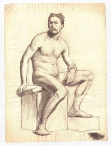 Study Of A Male Nude 9 — Theodore Clement Steele