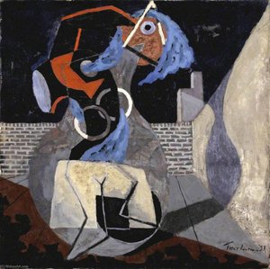 Woman in a Courtyard